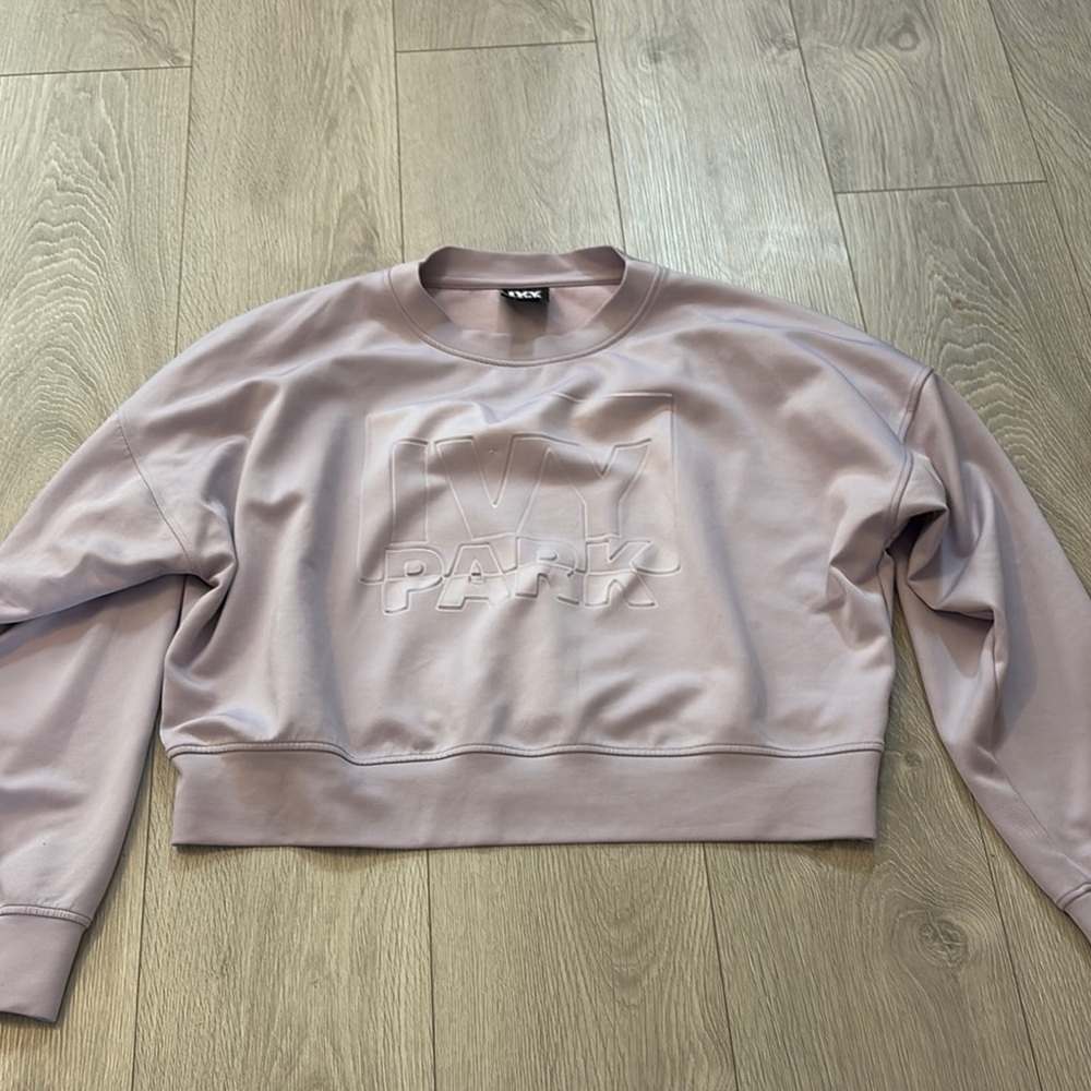 IVY PARK Pink Cropped Boxy Sweatshirt